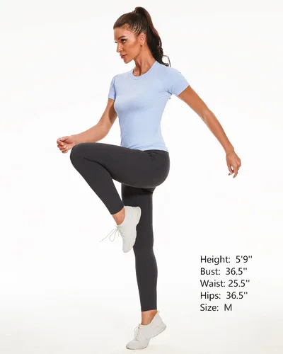 Miniatura 7 de Stelle Camisetas de entrenamiento para mujer, sin costuras, de manga larga, con agujeros para el pulgar para deportes, correr, atléticas, ajustadas