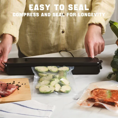 Miniatura 3 de 100 Bolsas selladoras al vacío - 8 x 12 pulgadas, grado comercial resistente para Food Saver, Seal a Meal, Sous Vide, preparación de comidas