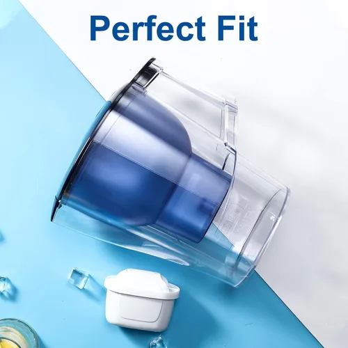 Miniatura 7 de Paquete de 3 filtros de agua Mavea de repuesto para jarra MAVEA 1001122, 1001495 LEVOIT Pitcher, Brita Mavea Maxtra, Maxtra+ y más marcas de jarra