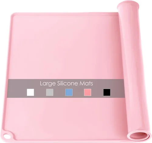 Miniatura 23 de Tapete de silicona extra grande para encimera de cocina, 36 x 24 pulgadas, tapete de silicona para mesa de resina, tapete resistente al calor