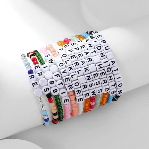 Miniatura 3 de AIMADE Taylor Album Inspired - Juego de pulseras bohemias en capas, pulseras de amistad, regalos de joyería para mujeres y niñas