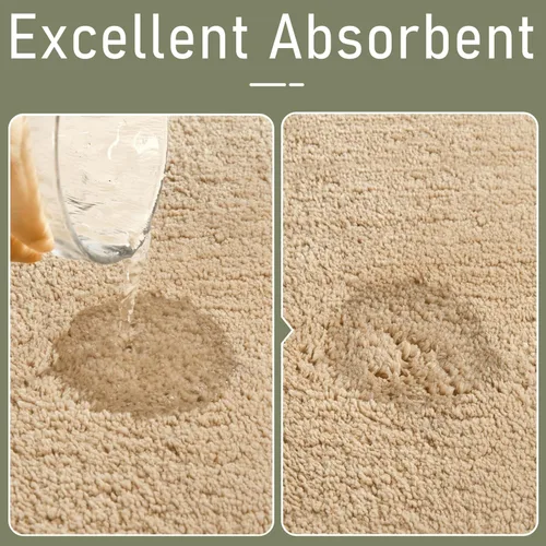 Miniatura 3 de LOCHAS Alfombras de baño, alfombra larga de baño de 24" x 60", alfombra antideslizante lavable para baño, alfombra suave y gruesa absorbente