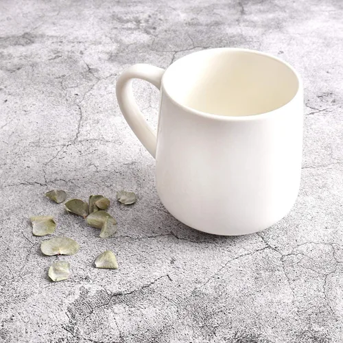 Miniatura 2 de Bosmarlin Taza de café grande de cerámica brillante, taza de té blanca para oficina y hogar, 18 onzas, adecuada para lavavajillas y microondas, 1