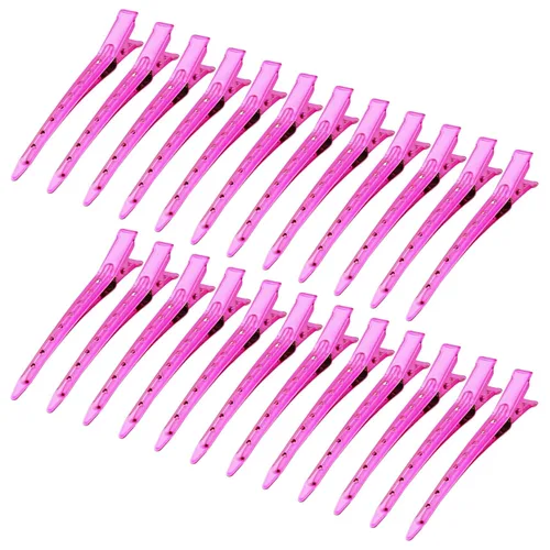 Miniatura 35 de 24 Paquetes de Pinzas Pico de Pato, Bantoye 2.75 Pulgadas Pinzas de Cocodrilo Rizadoras de Metal Antioxidante con Agujeros para Peinado del Cabello