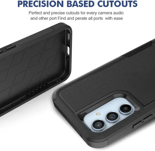 Miniatura 184 de Jeylly Compatible con Samsung Galaxy A22 5G Funda, Funda Samsung A22 5G con 2pcs protectores de pantalla de vidrio templado