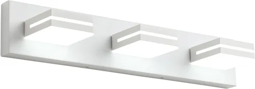 Miniatura 48 de SineRise - Lámpara LED para tocador de baño - Moderna lámpara de acrílico con acabado cromado para iluminación de pared sobre el espejo - 2 luces