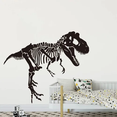 Miniatura 3 de Calcomanías grandes de esqueleto tiranosaurio de dinosaurio animal para decoración de habitación de niños y dormitorio, vinilo YT2923