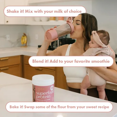 Miniatura 8 de Boobie BODY - Polvo para licuado de proteína vegana y orgánica con prebióticos y probióticos, 20 porciones
