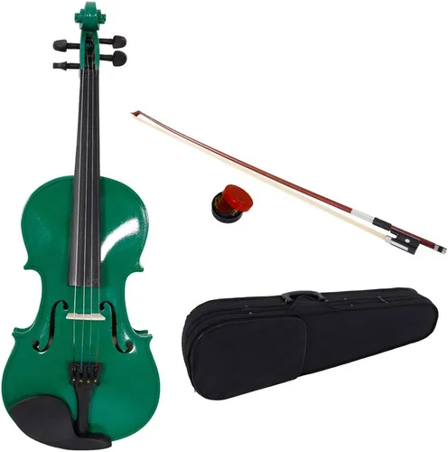 Miniatura 9 de Ktaxon Violín para estudiantes principiantes, violines acústicos 4/4, kit de violín de tamaño completo con estuche, arco, colofonia, adultos Natural