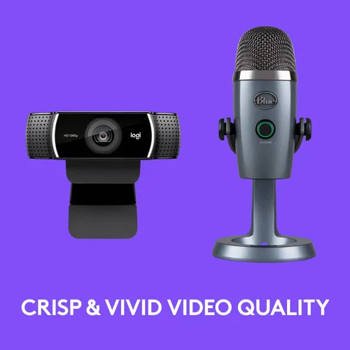 Miniatura 3 de Logitech C922x Pro Stream Webcam - Cámara Full HD de 1080p con micrófono USB de condensador profesional Blue Yeti Nano