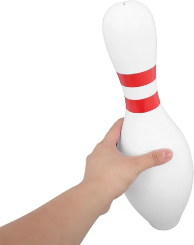 Miniatura 4 de Artibetter Hucha con forma de bolos, caja de monedas de plástico irrompible para niños, adolescentes y adultos, adorno de escritorio para el hogar
