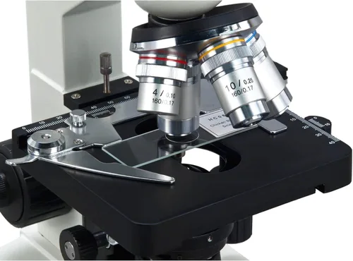 Miniatura 4 de OMAX 40X-2500X microscopio LED trinocular de laboratorio digital, con cámara digital USB y nivel mecánico de doble capa
