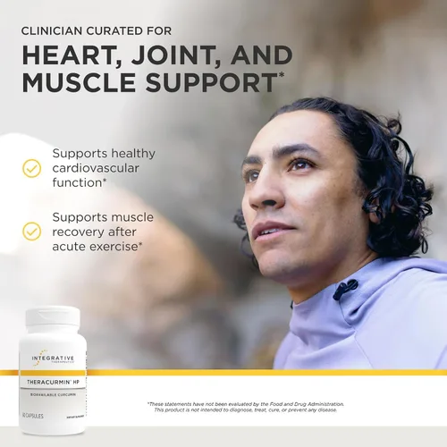 Miniatura 2 de Integrative Therapeutics Theracurmin HP - Apoyo para la salud del corazón y las articulaciones* - Soporte de recuperación muscular* - 27 veces más