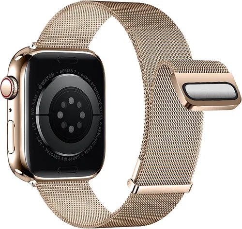 Miniatura 30 de QOKNUL Compatible con correas de Apple Watch de 1.929 in, 1.811 in, 1.772 in, 1.732 in, 1.654 in, 1.614 in, 1.575 in, 1.496 in, correa de malla