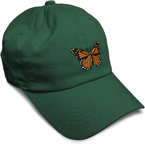 Miniatura 51 de Gorra de béisbol suave con diseño de mariposa monarca, con insectos, bordado de mariposa, de algodón, para hombres y mujeres