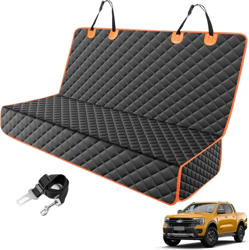 Miniatura 9 de MIXJOY Funda de asiento para perro para asiento trasero, fundas impermeables para asientos de perros, protector de asiento de automóvil para perros