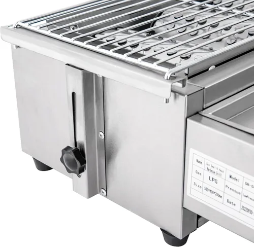 Miniatura 5 de Parrilla de gas de propano profesional de acero inoxidable para acampar al aire libre