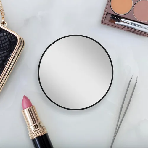 Miniatura 4 de Zadro Compacto 15X Aumento Viaje Ligero Portátil Ventosa Espejo de Maquillaje Puntos de Maquillaje, Negro, Acabado Negro