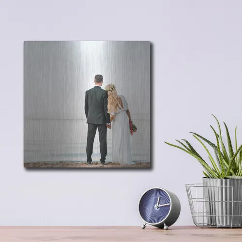 Miniatura 4 de Tu foto o imagen impresa en arte de pared de metal personalizado, 12 x 12 pulgadas
