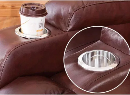 Miniatura 3 de Run - Juego de 1 soporte de acero inoxidable para bebidas de mesa de póquer (plateado)