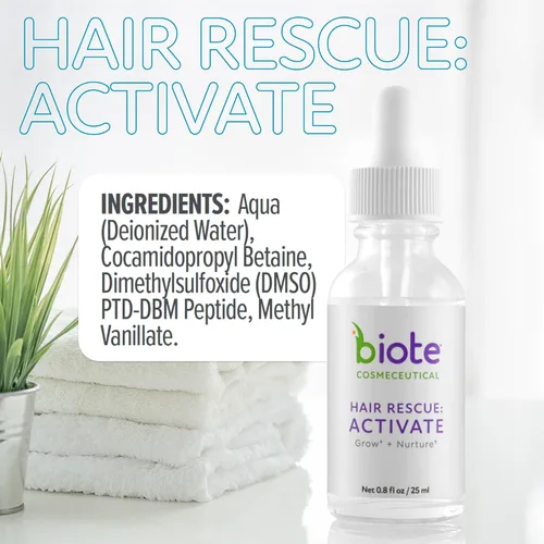 Miniatura 5 de Biote Cosmecéuticos - RESCATE CABELLO: ACTIVAR - Crecer + Nutrir el Cabello (0.8 fl oz)