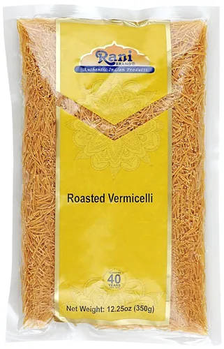 Fideos asados Rani (fideos de trigo tostado) 12.25 oz (350g) ~ Todo natural | Vegano | Sin OMG | Origen indio