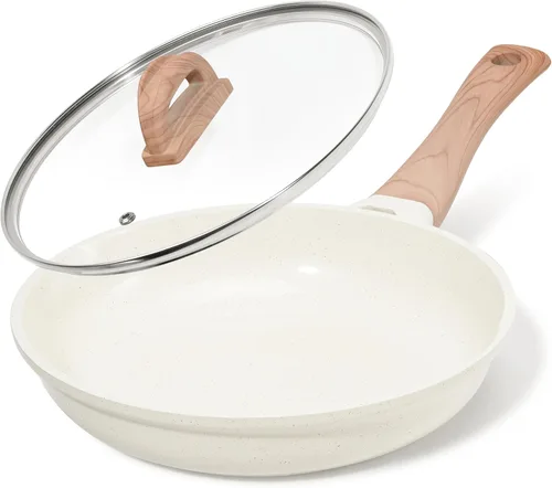 Miniatura 12 de Cacerola antiadherente de cerámica con tapa, olla pequeña antiadherente de 2.0 cuartos de galón con mango que se mantiene fresco, olla de cocción
