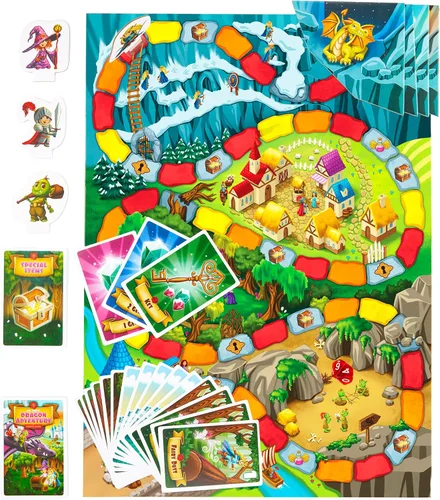 Miniatura 6 de Mi Primer Juego de Mesa de Aventura de Dragones - Los Niños Salvan el Reino, Juego de Aventura de Fantasía para Principiantes para Niños de 5+