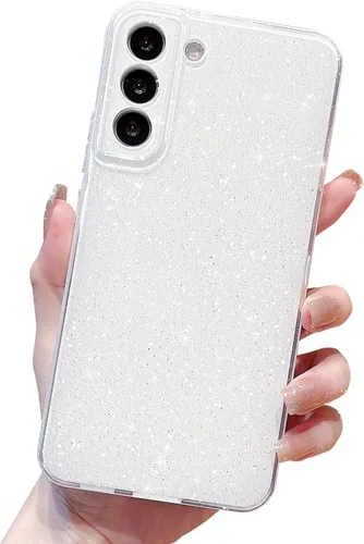 Miniatura 99 de MINSCOSE Compatible con Samsung Galaxy S22 Plus Case, Bonito Color Neón Brillante, con Purpurina Brillante Delgada Resistente a Golpes de Silicona