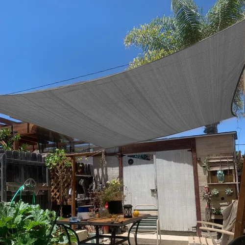 KANAGAWA Toldo cuadrado de 6 x 6 pies, color gris oscuro, tamaño personalizado, 185GMS KW1212, con bloqueo UV, para patio y jardín (personalizado