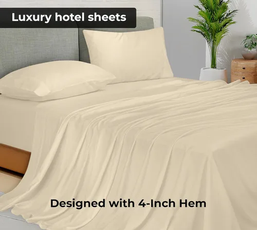 Miniatura 2 de Royale Linens Sábana encimera tamaño King de microfibra cepillada 1800 - Sábana encimera ultra suave y transpirable, libre de arrugas y resistente a