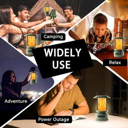 Miniatura 9 de Swingers Altavoces Bluetooth para exteriores con llama parpadeante, luces de altavoz Bluetooth portátiles impermeables, altavoz al aire libre
