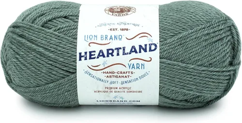 Miniatura 66 de Lion Brand Yarn Heartland Yarn - Hilo multicolor para tejer, tejer y tejer, paquete de 3, color congaree