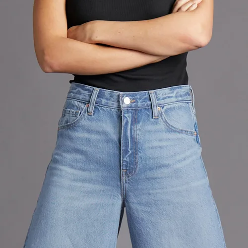 Miniatura 3 de Jeans Vaqueros de Barril Holgados para Mujer, de Pierna Ancha, de Tiro Medio, Denim Premium