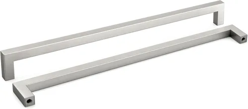 Miniatura 18 de homdiy Paquete de 1 tirador de gabinete de níquel cepillado de 3-3/4 pulgadas, manijas cuadradas de acero inoxidable para puerta de armario