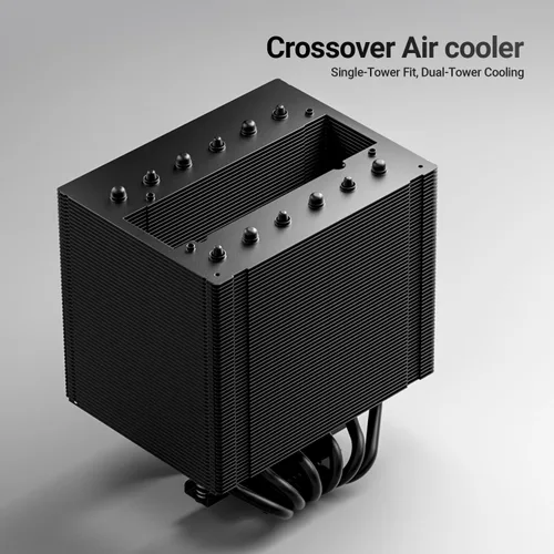 Miniatura 2 de ID-COOLING FROZN A620 SLK - Enfriador de aire para CPU, diseño híbrido de torre simple/doble, ventiladores contrarrotativos dobles, 6 tubos de calor