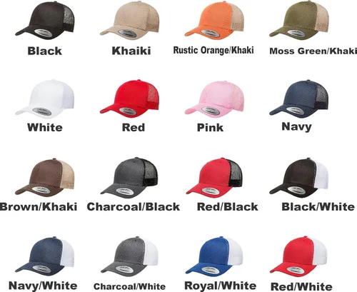 Miniatura 3 de Gorra de camionero personalizada Yupoong 6606 bordada con tu propio texto curvado