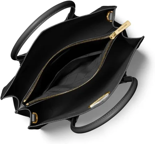 Miniatura 3 de Mercer - Bolso grande de cuero con diseño de guijarros, Negro