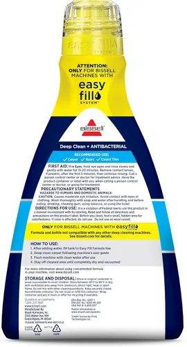 Miniatura 2 de BISSELL Deep Clean + Fórmula antibacteriana, 40 oz. (1568), Número de modelo: 1568A