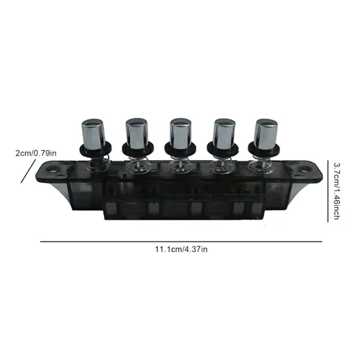 Miniatura 2 de Interruptor de teclado de campana extractora, 2 botones de interruptor de alimentación multifuncionales duraderos, interruptor de teclado de piano