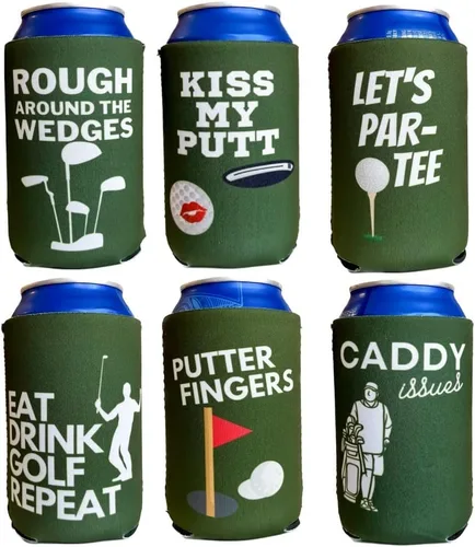 Miniatura 13 de Coozies Temáticas de los Años 70 - Regalo Genial para Cualquier Disco - Material de Neopreno Premium - Paquete de 6
