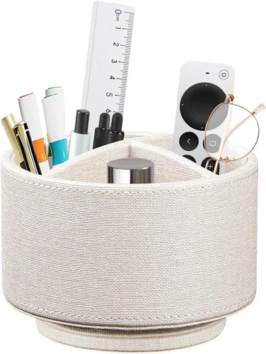 Miniatura 9 de Organizador para controles remotos de TV para mesa, porta lapiceros giratorio de 360 grados para organizadores y accesorios de escritorio, Playa