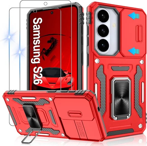 Miniatura 56 de Gritup para Samsung Galaxy S22 Funda con protectores de pantalla HD de 2 paquetes y cubierta deslizante para la cámara, protección contra caídas