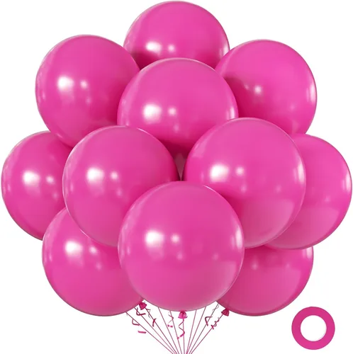 Miniatura 78 de KALOR Globos color morado ceniza de 18 pulgadas, 10 globos de látex mate, globos redondos grandes para bodas, baby shower, fiestas de cumpleaños