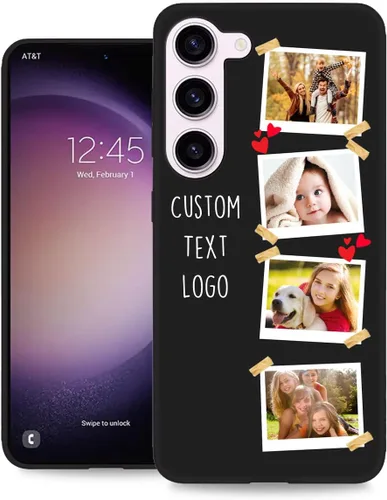 Miniatura 27 de Funda personalizada para Samsung Galaxy S23 Ultra con nombre de foto y texto - Funda suave y fina para teléfono móvil S 23 Ultra (negra) de 6.8