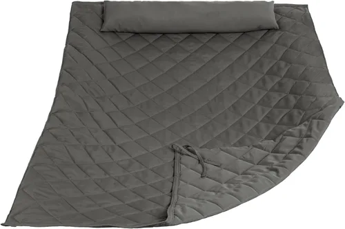 Miniatura 8 de ANOW Solo juego de almohadilla y almohada para hamaca al aire libre, almohadilla de hamaca resistente, color azul