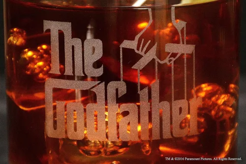 Miniatura 6 de The Godfather Pint & Godmother - Juego de copas grabadas para vino sin tallo con tu texto personalizado, cristalería hecha a mano, regalo