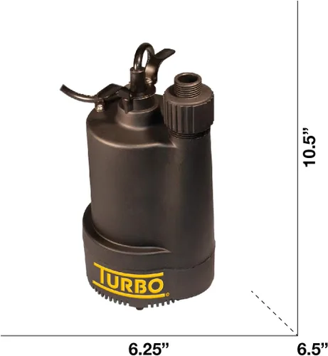 Miniatura 2 de Turbo Bomba sumergible de utilidad 1/3HP sin interruptor