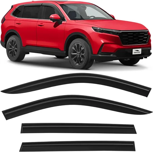 Miniatura 11 de Voron Glass Protectores de lluvia extra duraderos con cinta adhesiva para Honda CR-V (CRV) 2007-2011 SUV, deflectores de ventana, viseras de ventana
