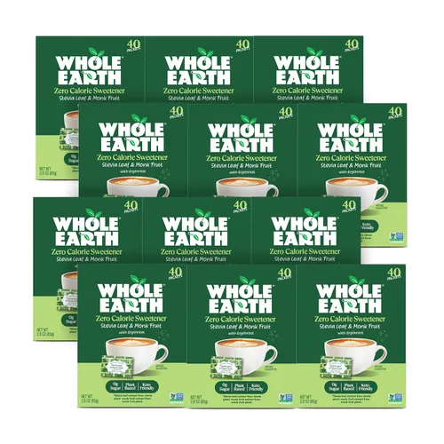 Miniatura 13 de Whole Earth Sweetener Co. NATURE SWEET Edulcorante de fruta de estevia y fruta de monje, edulcorante de eritritol, paquetes de estevia de hoja